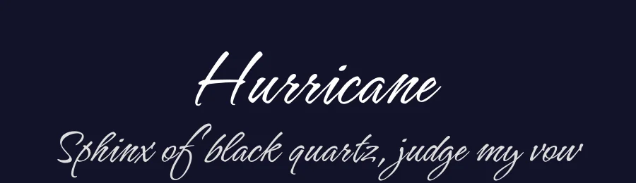 Hurricane by Robert E. Leuschke — Script Handwritten Font — thumbnail 2