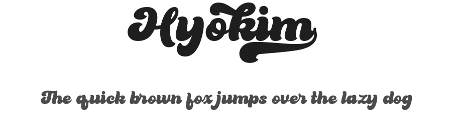 Hyokim by Lettersweet — Script Handwritten Font