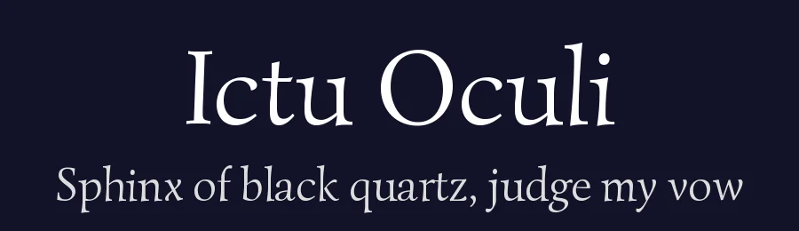 Ictu Oculi — Serif Font — thumbnail 2