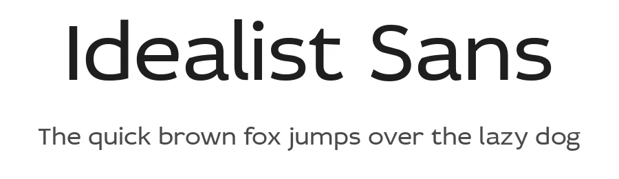 Idealist Sans by Glenjan — Sans Serif Font