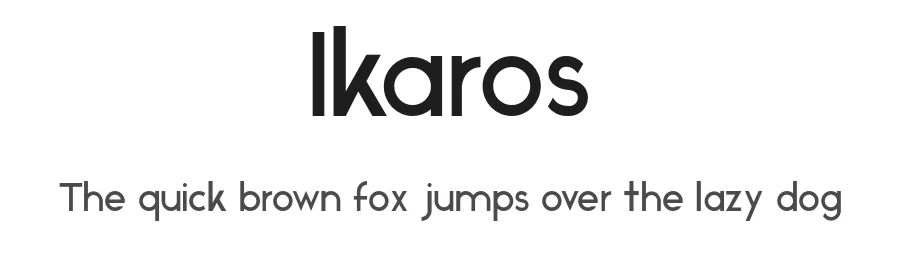 Ikaros by Matt Ellis β Sans Serif Font