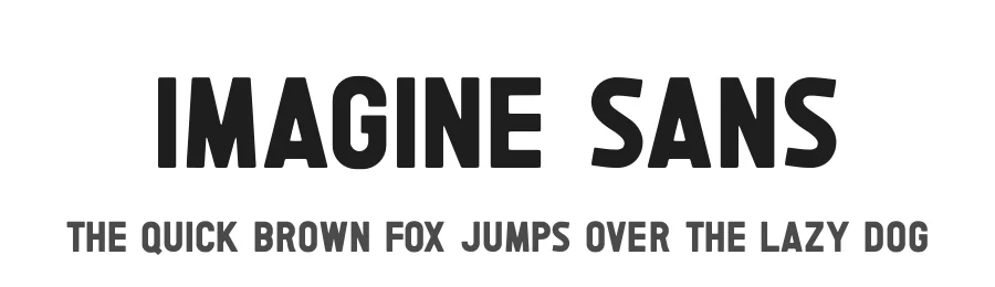 Imagine Sans by Aswangga — Display Font