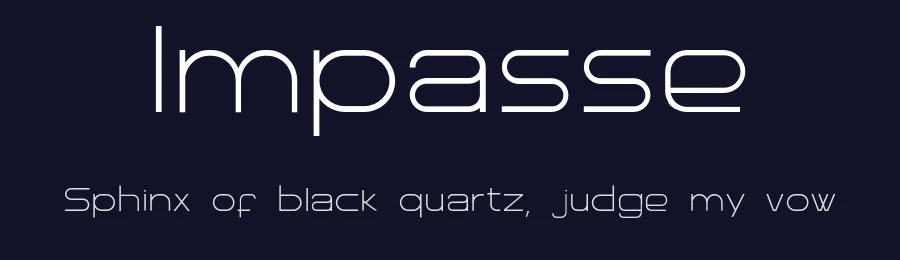 Impasse — Sans Serif Font — thumbnail 2