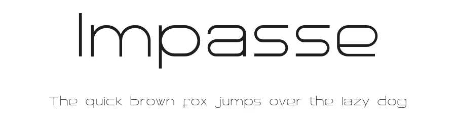 Impasse — Sans Serif Font