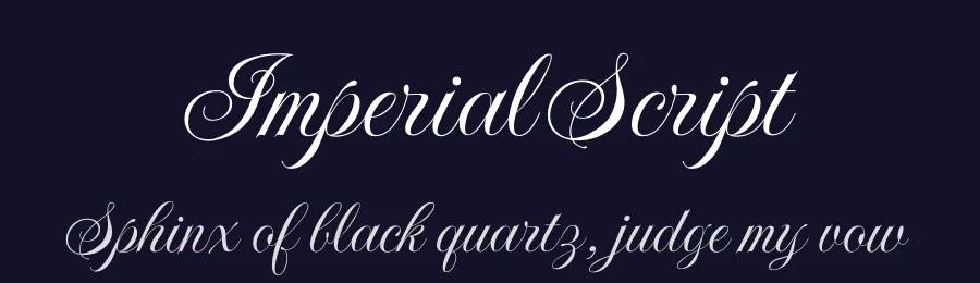 Imperial Script by Robert E. Leuschke — Script Handwritten Font — thumbnail 2