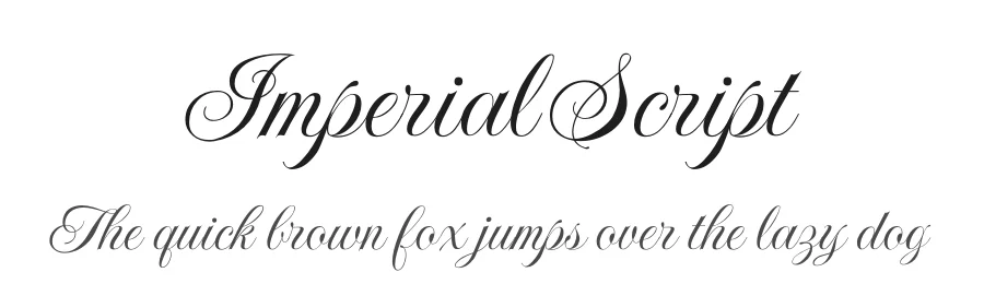 Imperial Script by Robert E. Leuschke — Script Handwritten Font