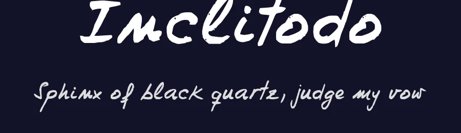 Inclitodo by Juan Sanchez Iniesta — Script Handwritten Font — thumbnail 2