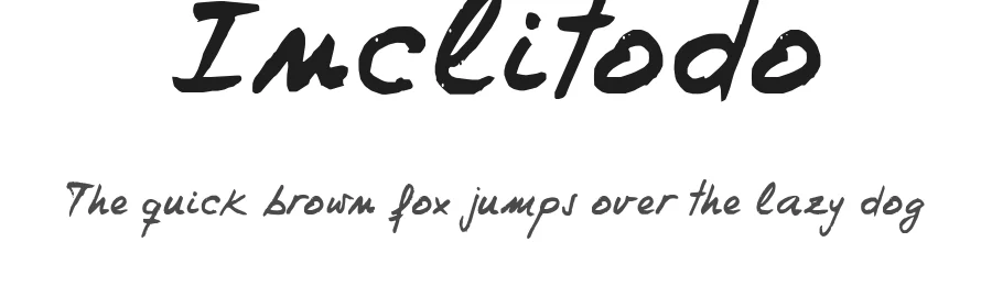 Inclitodo by Juan Sanchez Iniesta — Script Handwritten Font
