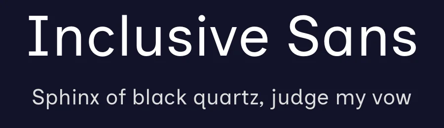 Inclusive Sans by Olivia King — Sans Serif Font — thumbnail 2