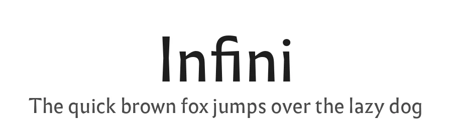 Infini by Sandrine Nugue — Display Font