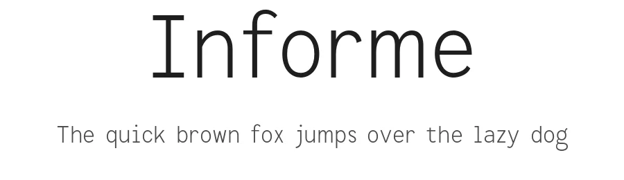 Informe by Ahmad Ramzi Fahruddin β Sans Serif Font