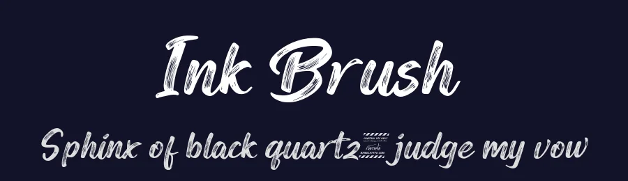 Ink Brush by Nur Syamsi & Bustanul Arifin — Script Handwritten Font — thumbnail 2