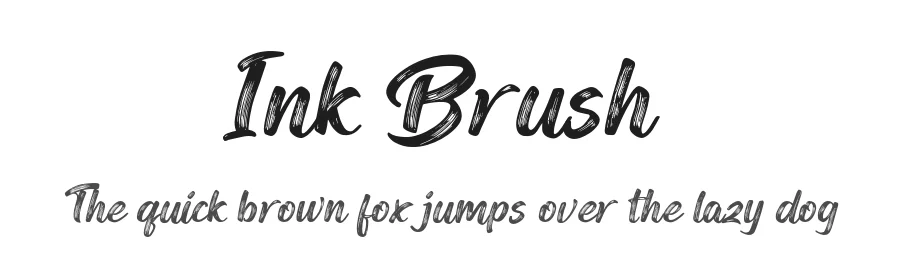 Ink Brush by Nur Syamsi & Bustanul Arifin β Script Handwritten Font