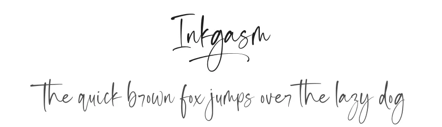 Inkgasm by Ef Studio - Luthfi Ef — Script Handwritten Font