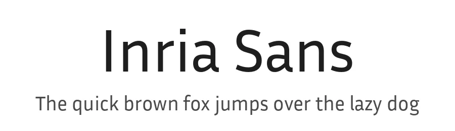 Inria Sans by Black Foundry Team — Sans Serif Font