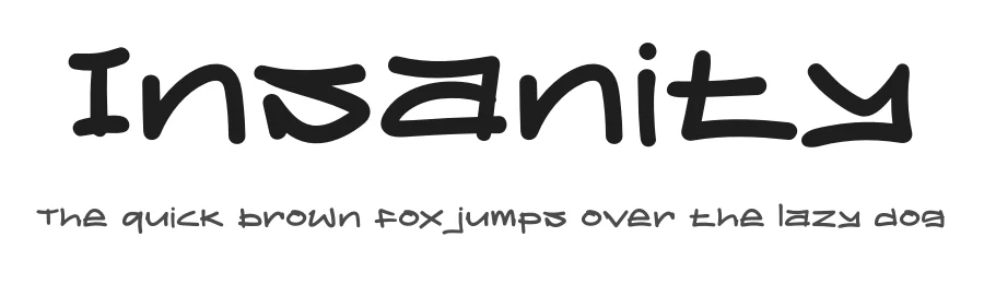 Insanity by Sahirul Puguh — Script Handwritten Font