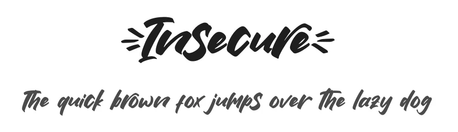 Insecure by Khurasan — Script Handwritten Font