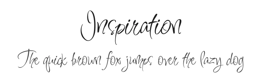 Inspiration by Robert E. Leuschke — Script Handwritten Font