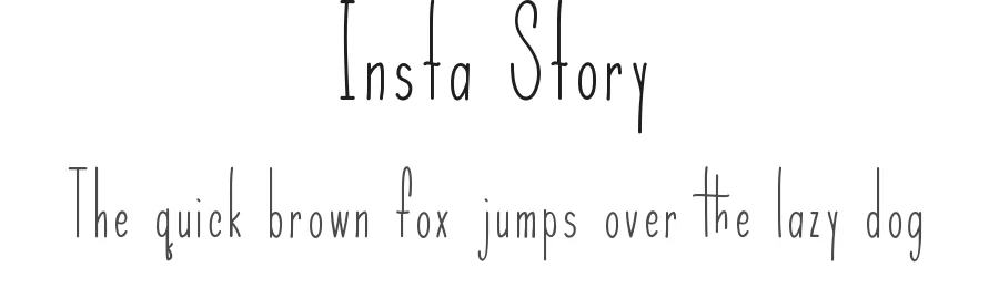 Insta Story by Aldedesign 2019 — Script Handwritten Font