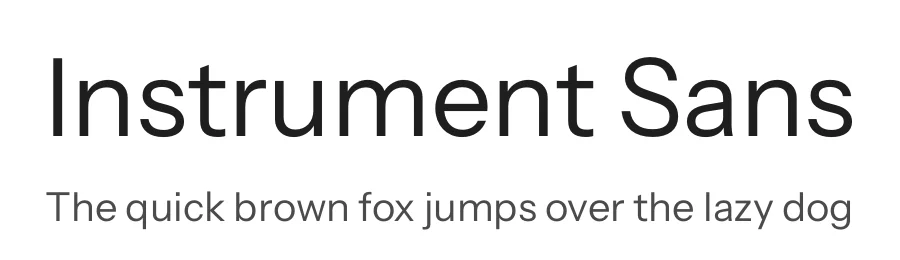 Instrument Sans by Rodrigo Fuenzalida — Sans Serif Font