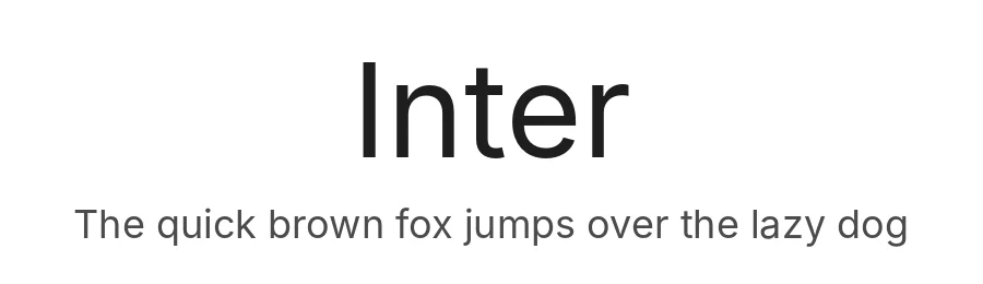 Inter by Rasmus Andersson — Sans Serif Font