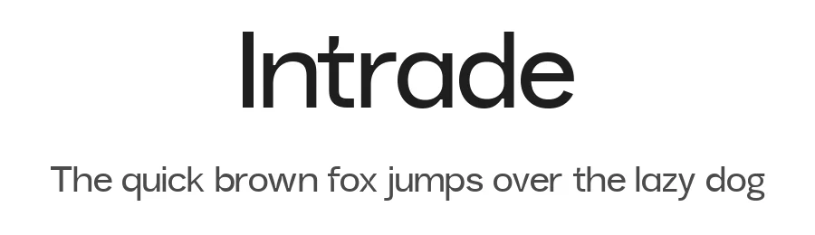 Intrade by Ragamkata Studio — Sans Serif Font
