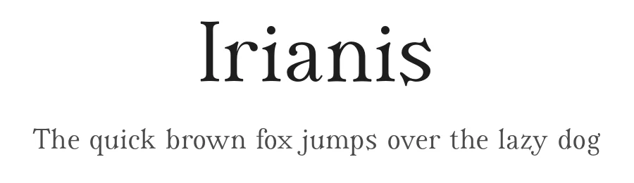 Irianis by Hirwen HARENDAL — Serif Font