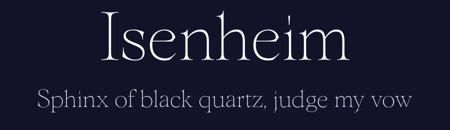 Isenheim by Benoît 'Sans Terre' Ferran — Serif Font — thumbnail 2
