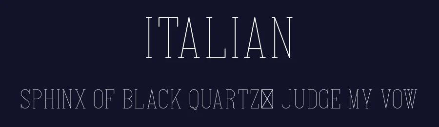 Italian — Slab Serif Font — thumbnail 2
