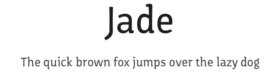Jade — Sans Serif Font