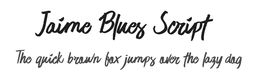 Jaime Blues Script by Premiere Graphics — Script Handwritten Font