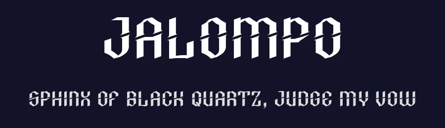 Jalompo by Patria Ari Wijonarko — Display Font — thumbnail 2