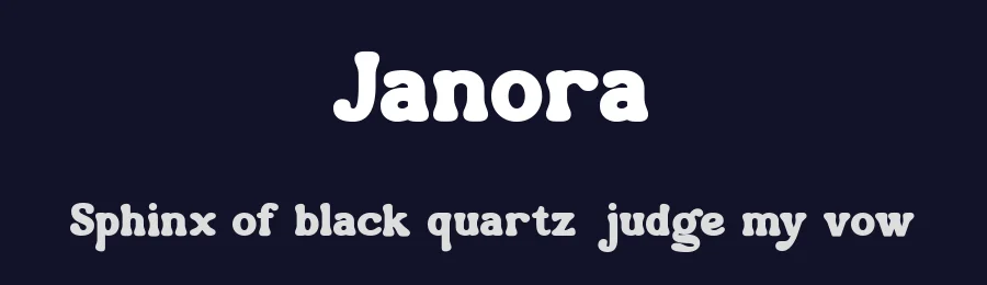 Janora by Akhmad Husain Rifa'i — Display Font — thumbnail 2