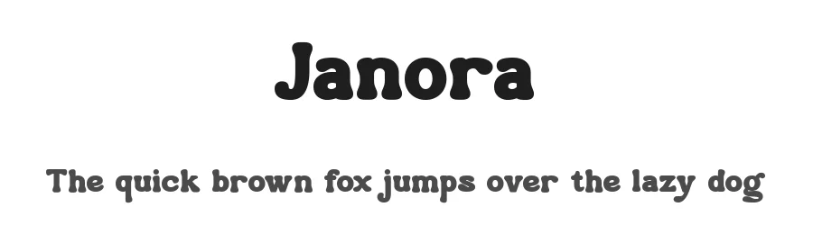 Janora by Akhmad Husain Rifa'i — Display Font