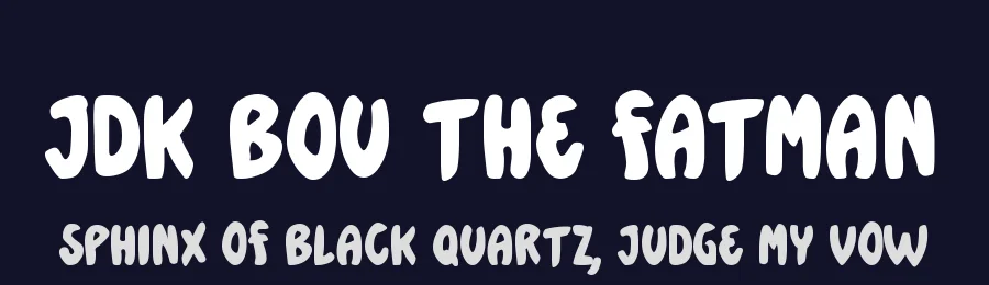 JDK Bou the Fatman by Jakub Drak Kočí — Script Handwritten Font — thumbnail 2