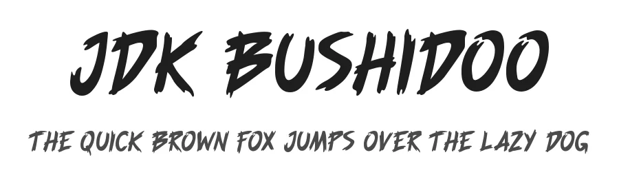 JDK Bushidoo by Jakub D. Kočí — Script Handwritten Font