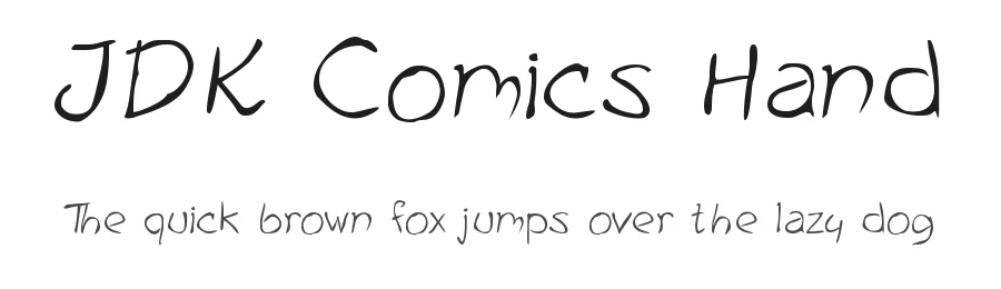 JDK Comics Hand by Jakub Drak Kočí — Script Handwritten Font