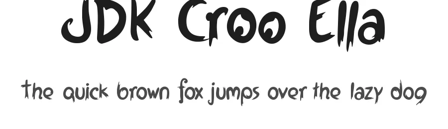 JDK Croo Ella by Jakub Drak Kočí — Script Handwritten Font