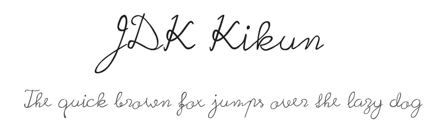 JDK Kikun by Jakub Drak Kočí — Script Handwritten Font