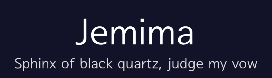 Jemima — Sans Serif Font — thumbnail 2