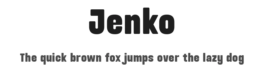 Jenko by Say Studio — Display Font