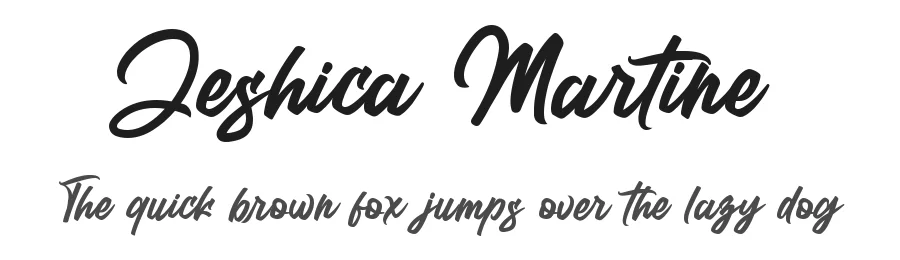 Jeshica Martine by Ronny Studio — Script Handwritten Font