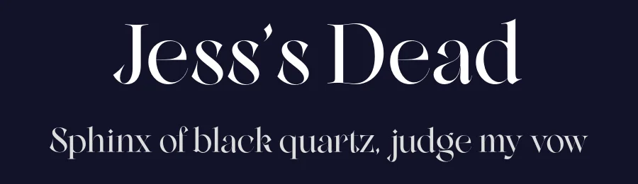Jess’s Dead by jessgrn — Serif Font — thumbnail 2