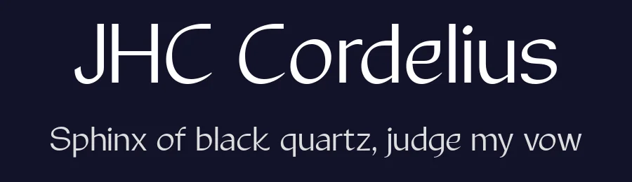 JHC Cordelius by Anwar Patihan — Sans Serif Font — thumbnail 2