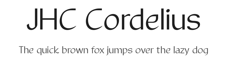 JHC Cordelius by Anwar Patihan — Sans Serif Font