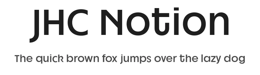 JHC Notion by Anwar Patihan — Sans Serif Font