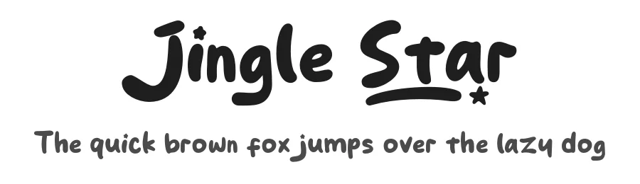 Jingle Star by Khurasan — Script Handwritten Font