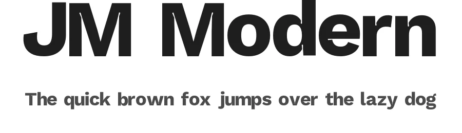 JM Modern — Sans Serif Font