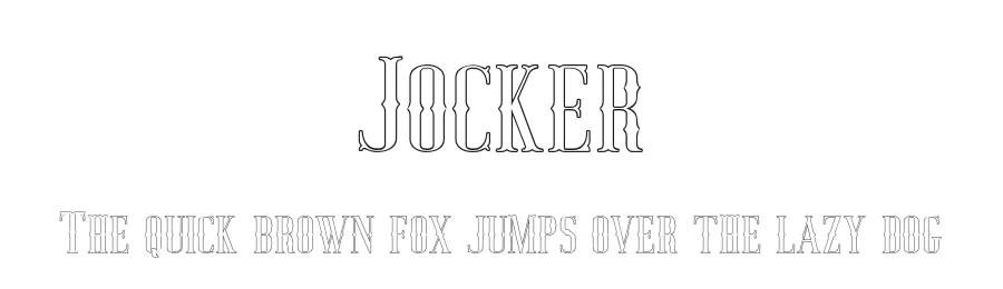 Jocker by Craft Supply Co — Display Font