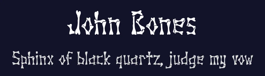 John Bones by Sahirul Rheza — Display Font — thumbnail 2